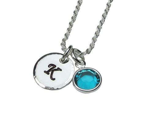 Sterling Silver Initial Necklace 