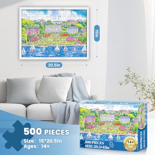 500 Piece Puzzles for Adults - Jigsaw Puzzles 500 Pieces - Puzzles 500 Pieces for Adults - Villa Com