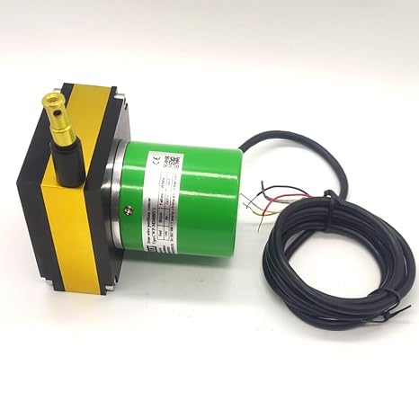 CALT 3000mm Analog Draw Wire Encoder Linear Displacement Sensor Length Measurement 24Vdc Supply 0-10V Output