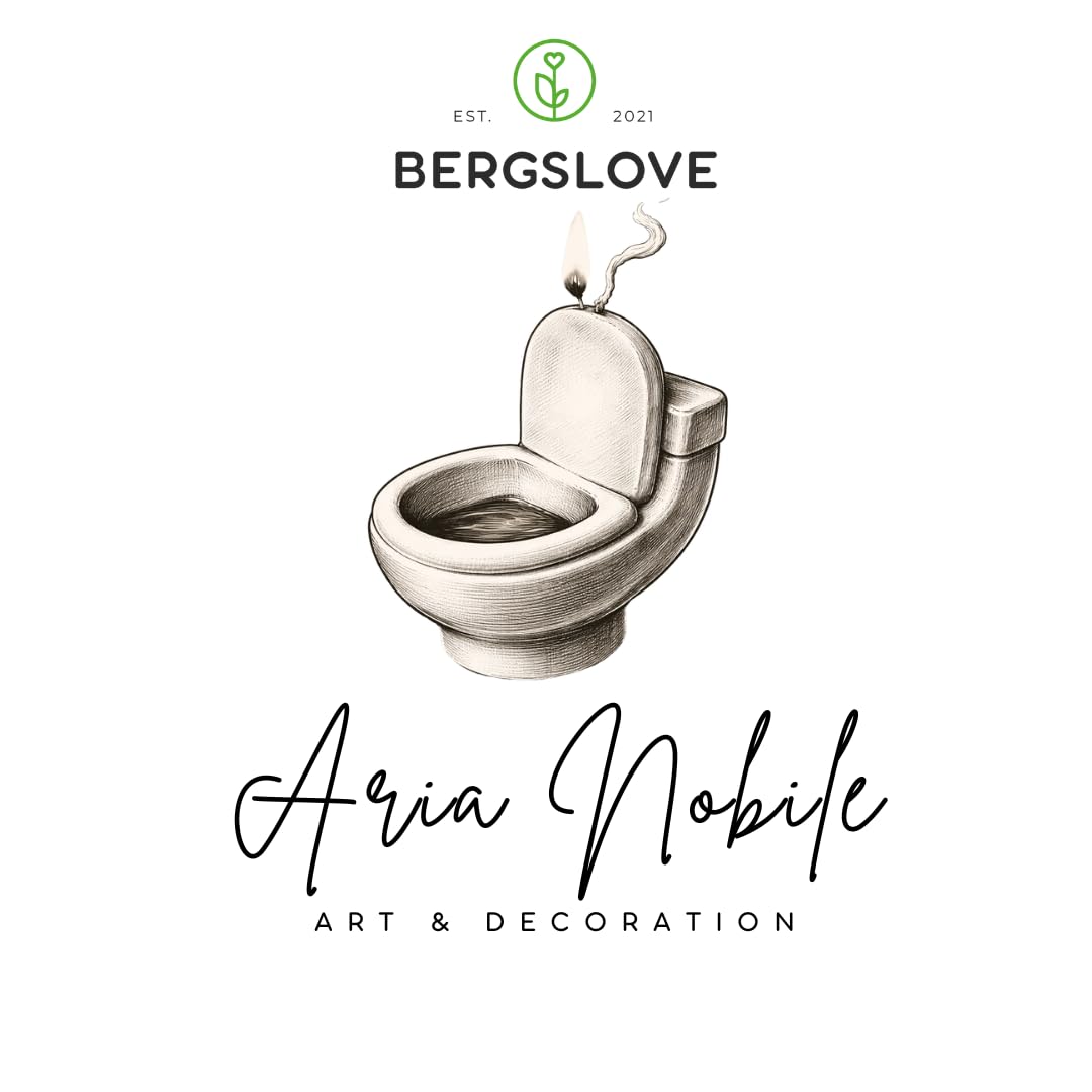ARIA NOBILE Candela Scultura WC Design Pop Art Lignum Supreme - Cera di Soia Profumata alla Menta - Regalo Divertente e Lussuoso per Arredo Bagno e Casa - Decorazione Ironica Moderno