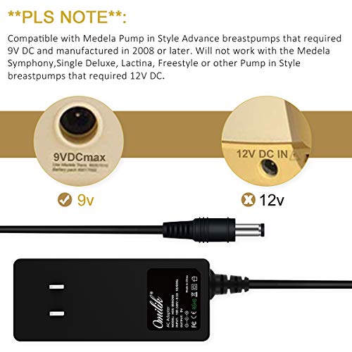 Adaptador 9V AC a DC para Medela 9207010 miniatura 3