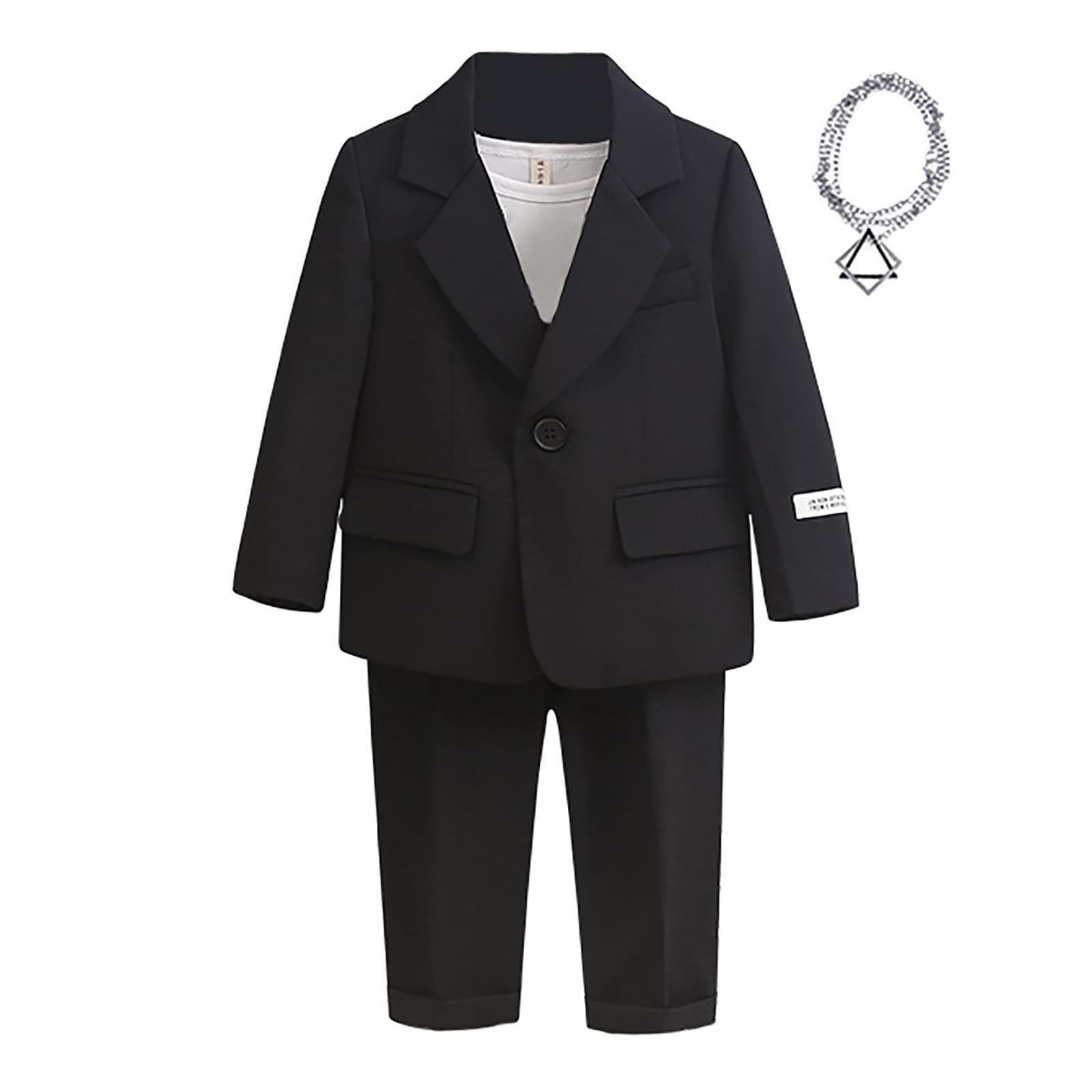 Generisch Bambino 18 Mese Ragazzi Business Abiti Cappotto 3 Pezzi Vestito Smoking Set Per Bambini Vestito Formale Per Ragazzi Con Pantaloni Abbigliamento Bambino 1 Anno Ragazzo