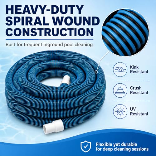 Pool Vacuum Hose 1-1/2" x 36' for Inground Pools, Swivel Cuff by LOYPP - Used condition - Image 8