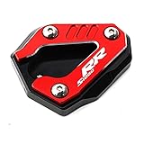 MIDNECMO Compatible with BMW S1000 RR S1000RR S 1000 RR 2021 2022 2023 2024 2025 Motorcycle Kickstand Side Stand Extension Enlarge Pad (Red)