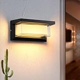 aplique exterior pared Resistente al agua (IP65) y fácil de instalar: Diseñado para exteriores, soporta lluvia, humedad y polvo. Su instalación es rápida y sin complicaciones, perfecta para cualquier pared o estructura.