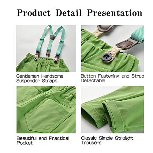 Image of Xifamniy Baby Boys My First Valentine's / St.Patrick's / Easter Day Outfit Newborn Bow Tie 3Pcs Pants Set