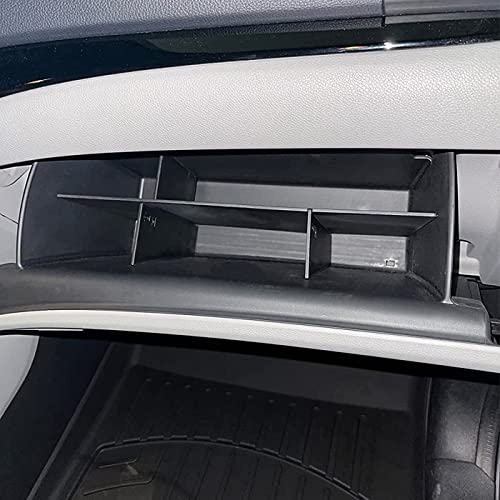 Tacorbo Glove Box Organizer Compatible With Honda Pilot 2016-2022 / Ridgeline 2017-2022 2023/ Passport 2019-2022 2023 Accessories, Insert Glove Compartment Black Abs Materials #TOP2