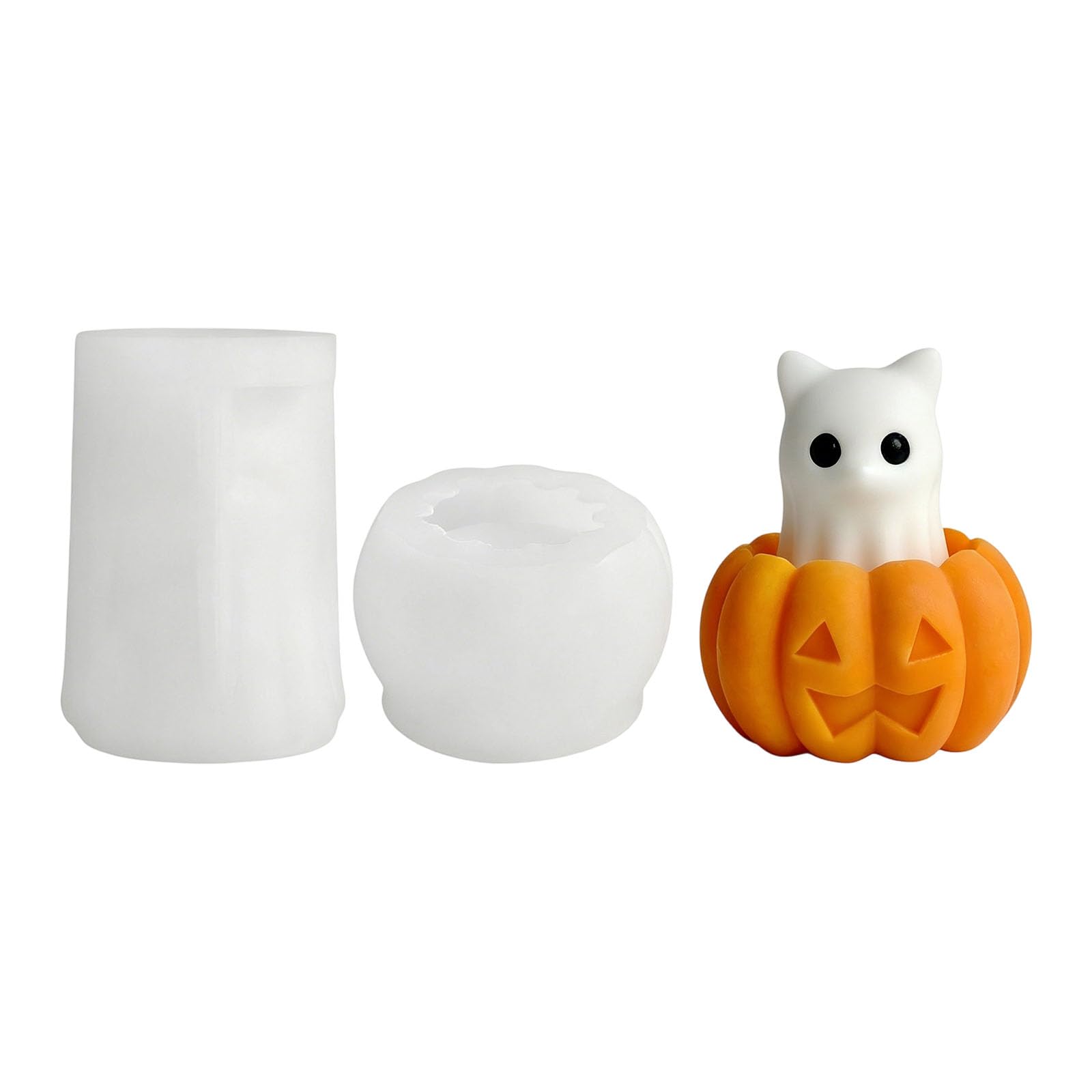 Tsophreniq Halloweens Pumpkin Specters Silicone for Soap Craft and Home Decoration Halloweens Craft Silicone