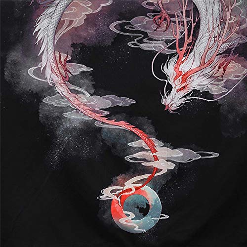 Unisex Japanese Kimono Cardigan 3/4 Sleeves Loose Kimono Robe Vintage Yukata Outwear Summer Casual Top for Women Men4