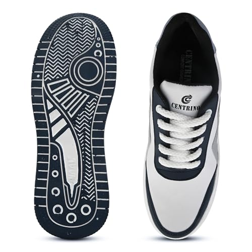 Image of Centrino Gym Casual Sneakers for Man | Shoes for Men Stylish | Lightweight Lace-Up Canvas Walking Shoes | Cushioned Insole | Breathable Comfortable | Anti-Skid Sole | Mens Sports Sneaker Shoes Daily (9537)