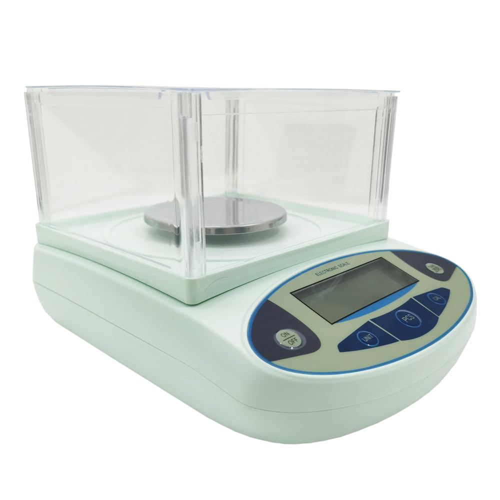 HQHAOTWU Lab Scale 500gx0.001g High Precision Electronic Analytical Balance 0.001g Digital Scientific Lab Electronic Scale for Weighing Jewelry, Laboratory, Kitchen