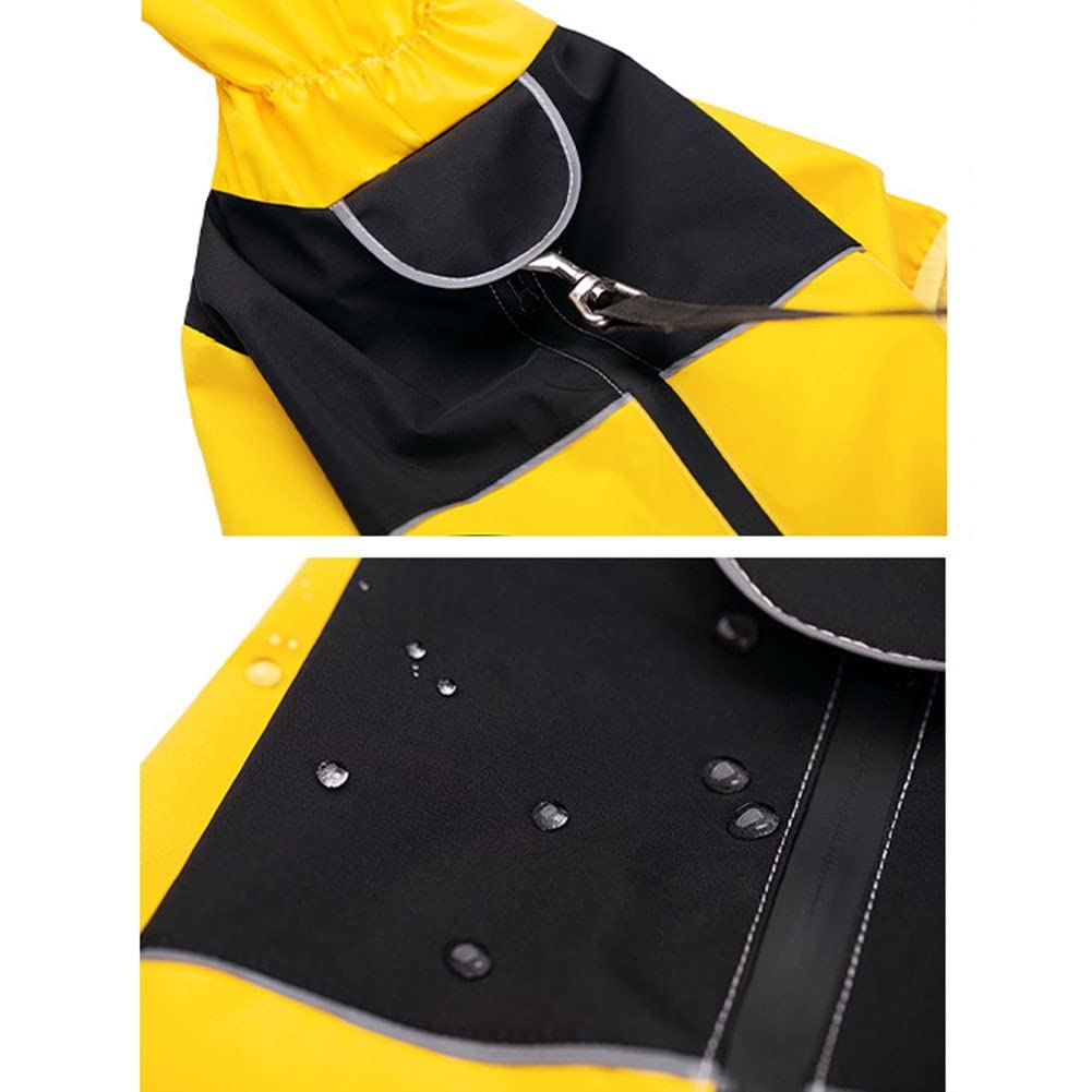 Impermeable Perro Imperméable pour Chien et Veste pour Chien à Fermeture éclair imperméable avec Bande réfléchissante pour des promenades sèches et sûres(Color:2,Size:5XL)