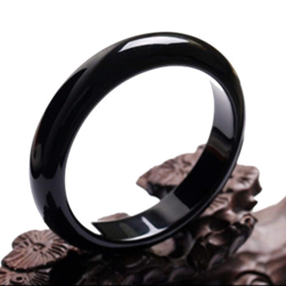 Bracelet pour dames en jade naturel authentique 56mm, jonc rond traditionnel pour femme - 8