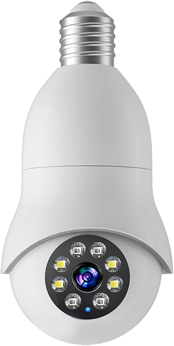 Light Bulb Camera, 360 Degree 2. 4GHz/ 5GHz WiFi 1080P Bulb Camera with