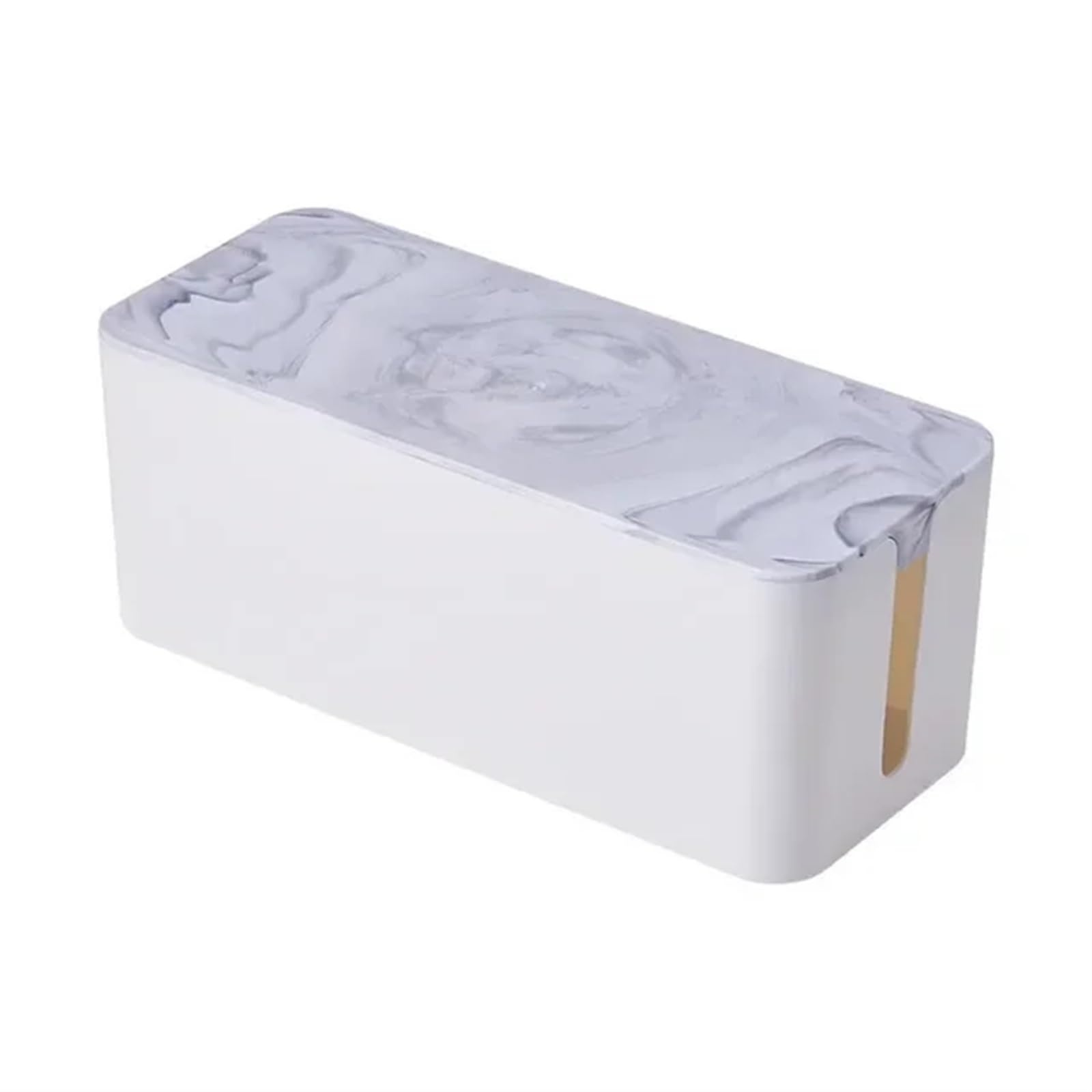 Caja de almacenamiento cables ocultos for alimentación for tablero concentrador enchufes Acabado datos for escritorio Caja para cables(Marble pattern A)