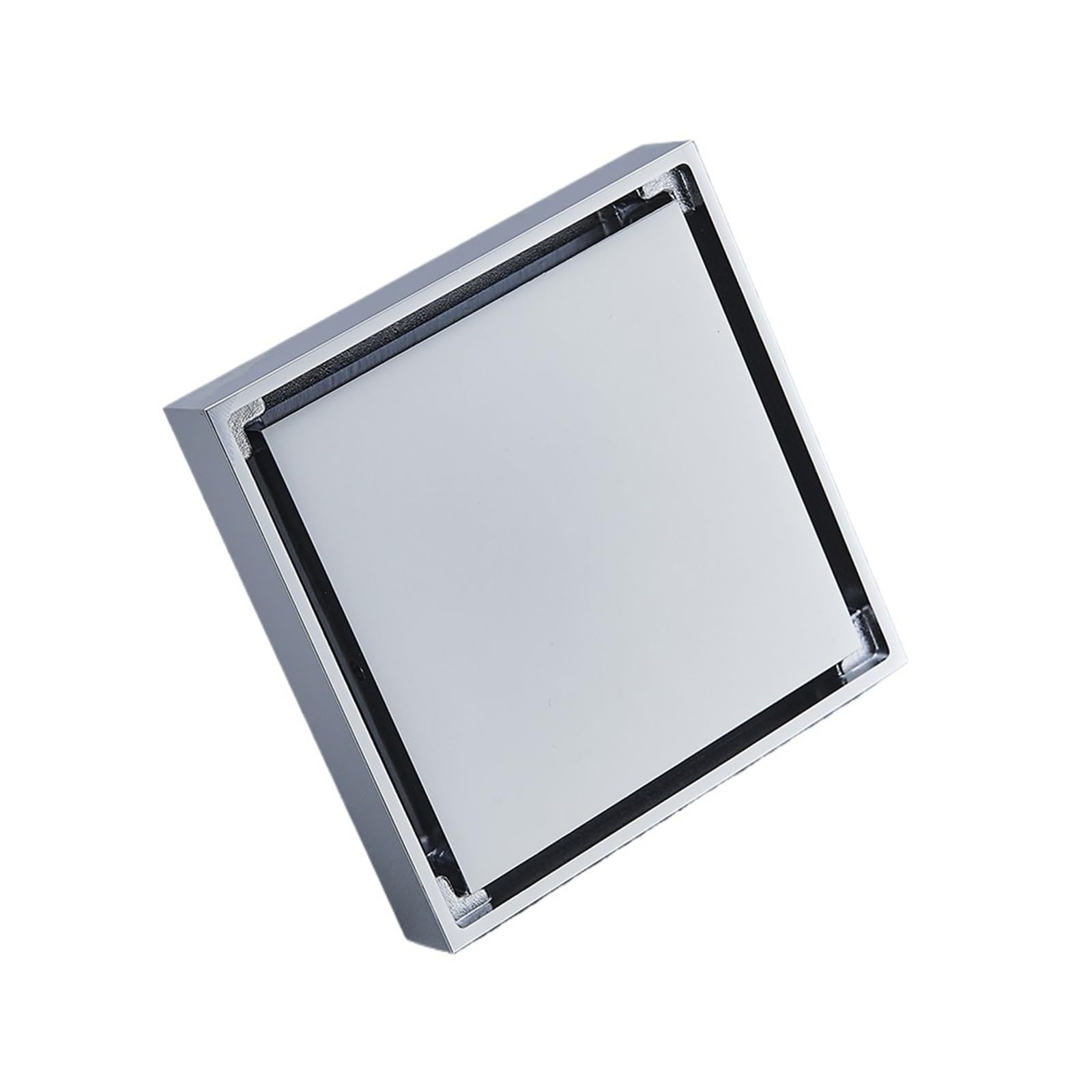 Drainage grates Bathroom Invisible Floor Drain 304 Stainless Steel Bath Shower Tray Long Drainage Linear Drains Cover(Chrome)