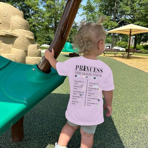 Image of Princess Shirts Toddler Girl Magic Kingdom Kid Shirt Girls Trip Tee Holiday Magical Castle Vacation Short Sleeve Tops