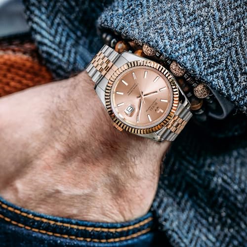 Image of BUREI Men's Classic Luxury Watch Stainless Steel Waterproof Machine Watch Fashion Double Watches Date Sapphire Crystal