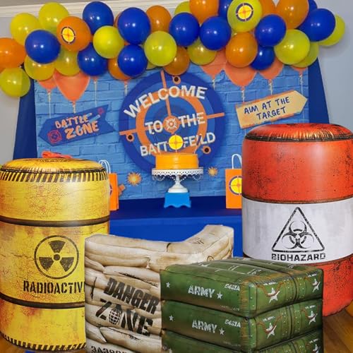 Ninostar NS101 Premium Package 4 Combat Battlefield Inflatables, Compatible With Nerf, Laser Tag, Water Gun thumb #8