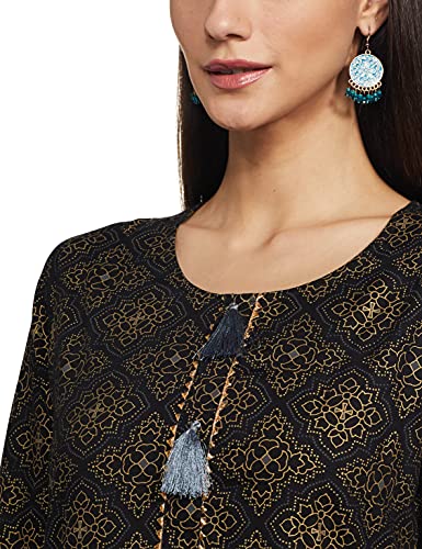 Image of Ayukta Women's Rayon Straight Kurti with Palazzos