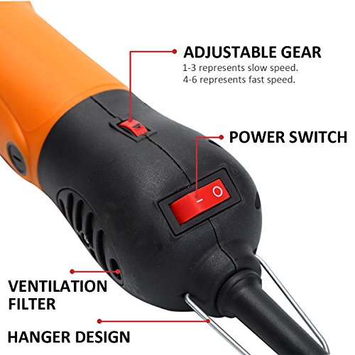 TAKEKIT Sheep Shears Professional Electric Animal Grooming Clippers for Sheep Alpacas Llamas and Large Thick Coat Animals, 6 Speeds Heavy Duty Farm Livestock Haircut Trimmer, 380W - Thumbnail 5
