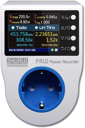 ZRPR10-C EU16A Medición de energía del enchufe/enchufe del medidor de energía/medidor de electricidad
