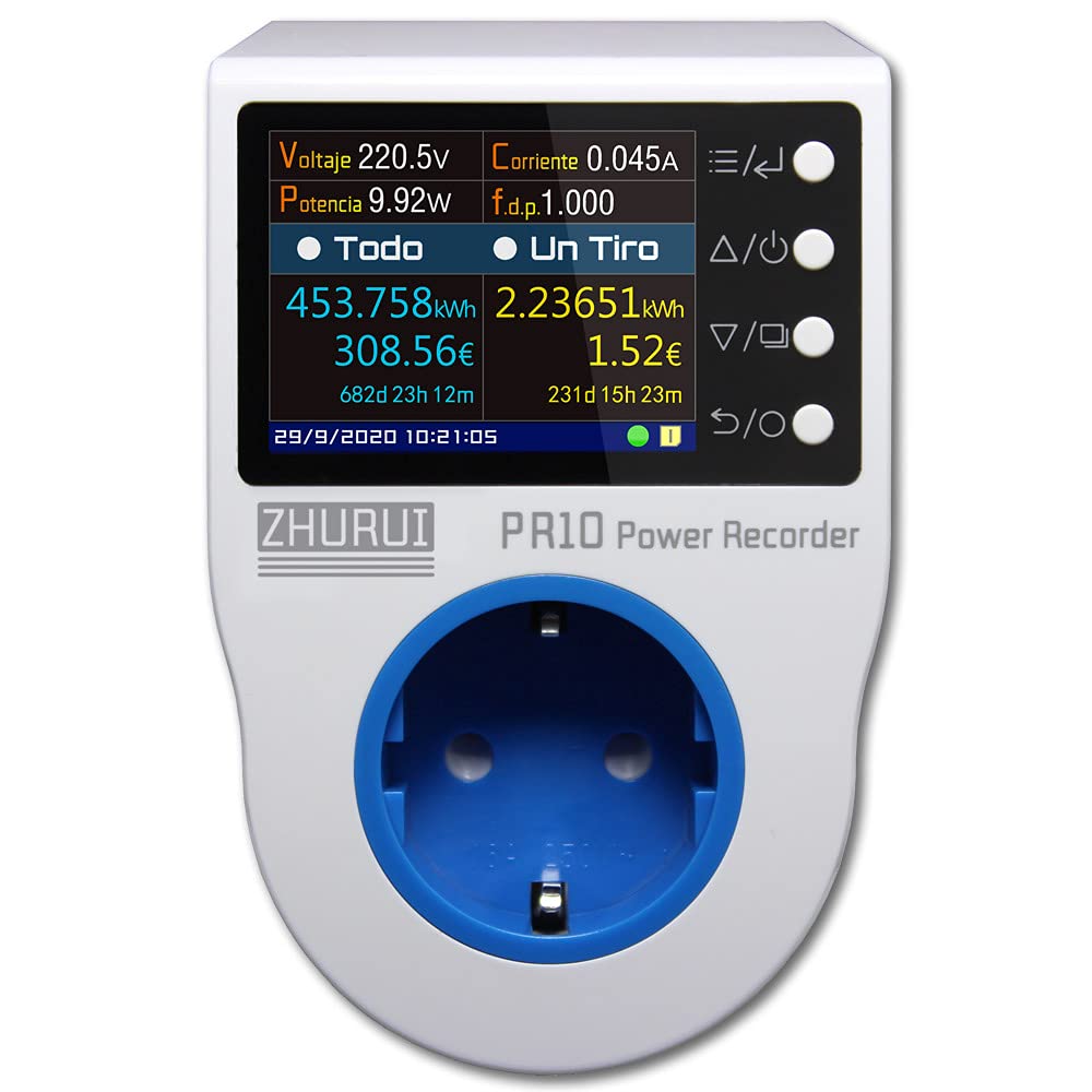 ZRPR10-C EU16A Medición de energía del enchufe/enchufe del medidor de energía/medidor de electricidad