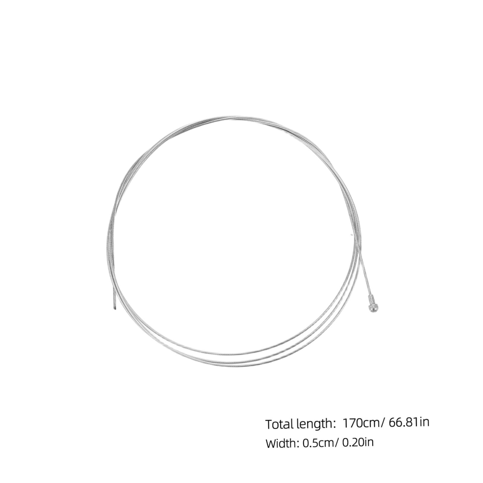 Mikikit 2pcs Stainless Steel Bike Brake Cable Replaceable Inner Wire for Mountain and Road Bicycle Enhanced Transmission Efficiency Weather Resistant Design for Smooth Operation