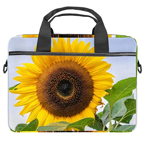 Sacoche pour ordinateur portable 13 14.5 pouces antichoc à motif Helianthus