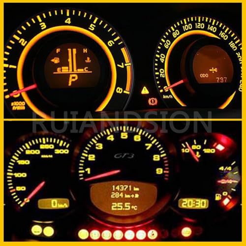Ruiandsion 12V BA7S Bombillas LED Amarillas para Tablero Pack 10 miniatura 3