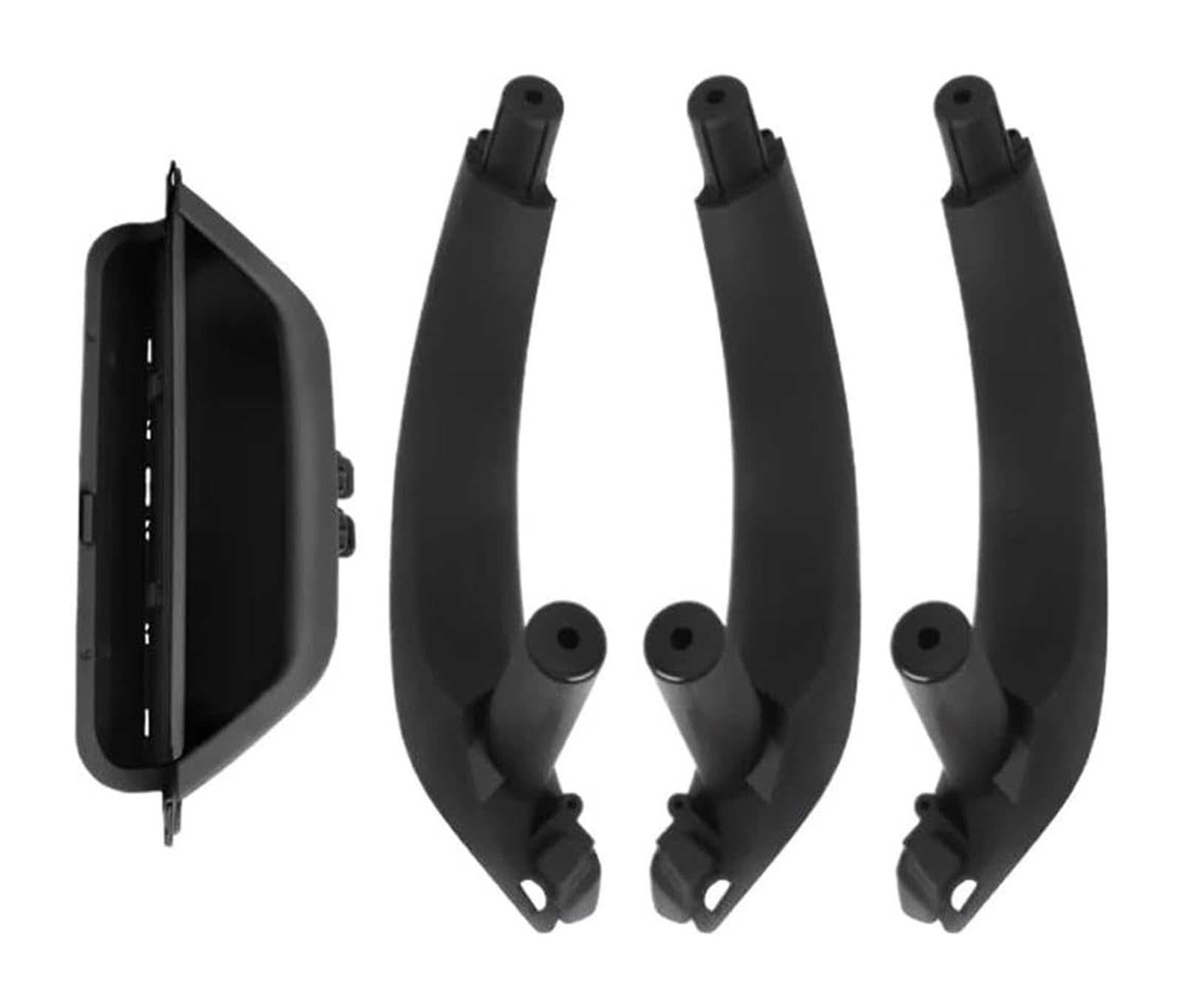 FANGZIQF Inner Door Pull Handles for X3 for X4 F25 F26 51419209216 Left Right Car Interior Door Handle Inner Panel Pull Trim Cover(Black,LHD)