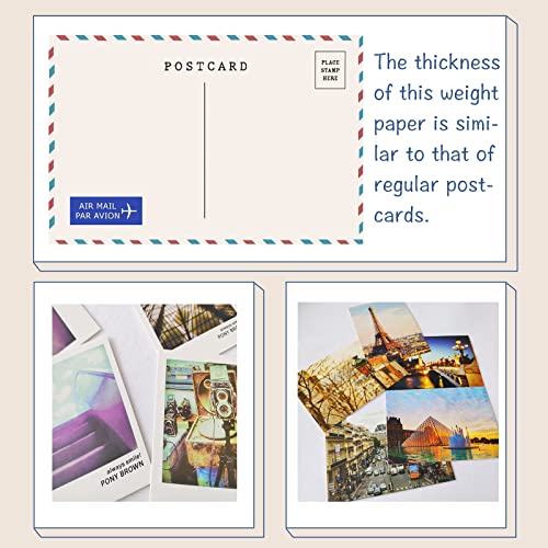 Uinkit Thick Photo Paper Glossy Double Sided 100 Sheets 8.5X11 Heavyweight 69Lb 260Gsm Inkjet Both Sides Printable 11.8Mil A4 Letter Size Flyer Bulk Pack 8.5 X 11 Card Paper Postcard Postal A189 #TOP3