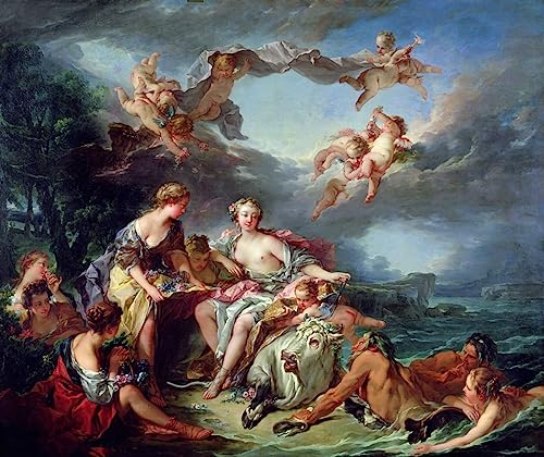 Lienzo El rapto de Europa de François Boucher, un regalo artístico de 60x90cm