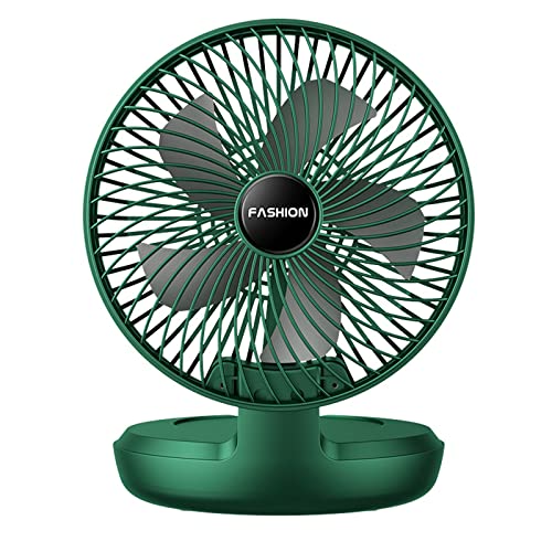 Yzdysg Ventilador eléctrico, ventilador portátil plegable de viaje para camión, para interiores y exteriores, alimentado por USB, ventilador inalámbrico para camping, escritorio y camping