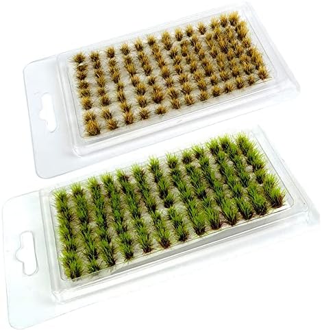 Amazon.com: Cayway 128 PCS Static Grass Tuft Model Grass Tufts Terrain ...