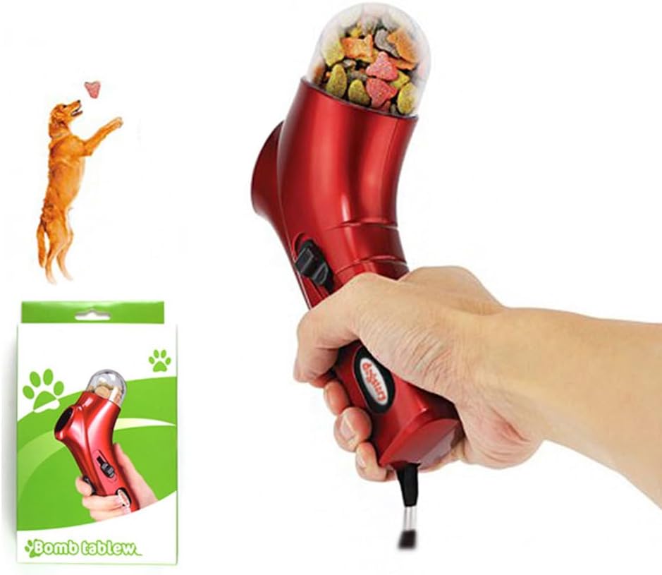 Interactive Dog Treat Launcher – Automatic Pet Training Reward Dispenser, for Remote Feeding, Fun Exercise & Obedience Training (Ideal for Dogs/Cats)