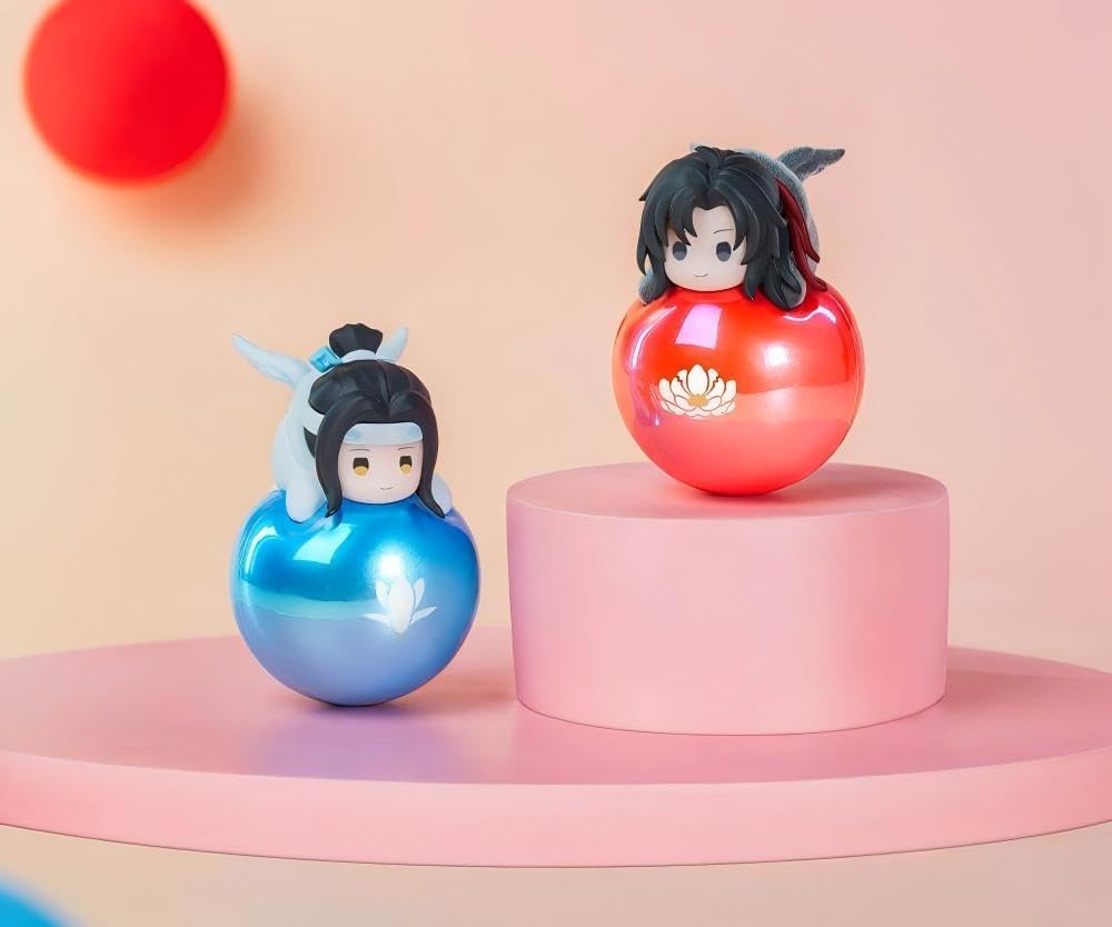 THE UNTAMED Mo Dao Zu Shi Roly-Poly Desktop Ornaments, Q-Version Character Figurines, PVC Material, 5CM Height, Blind Box Collection Series (1 Random)