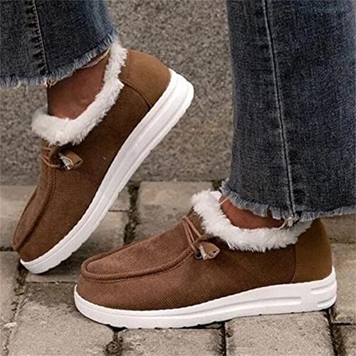Boots For Women Ankle Booties Winter Warm Fur Lined Snow Short Booties Fashion Comfortable Slip On Loafers Shoes 20252