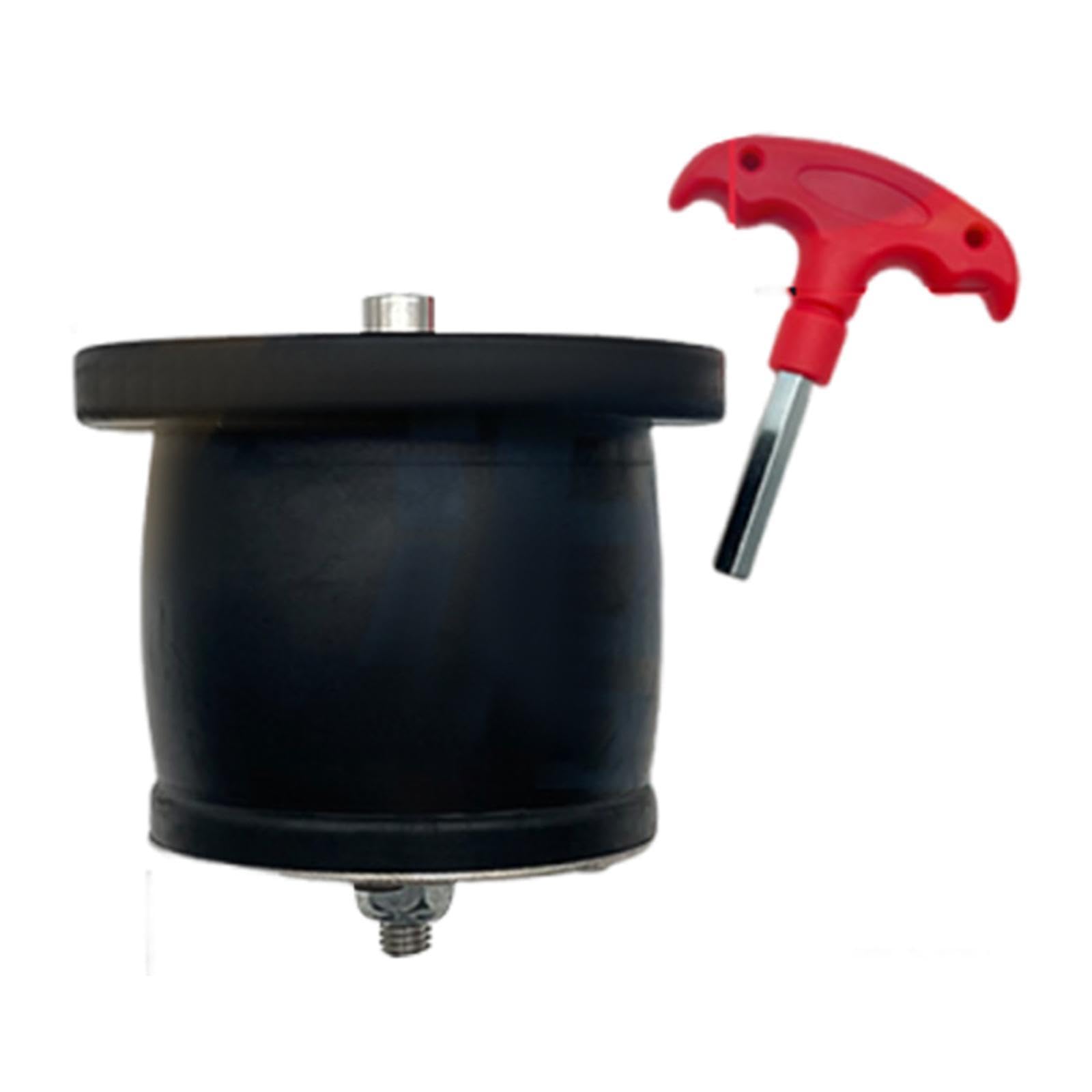 Milageto Tapón de Expansión para Drenaje con Mango Desmontable Material de Goma Y Acero Inoxidable Impermeable Y Duradero Ideal para Cocina Baño Y Embarcacion
