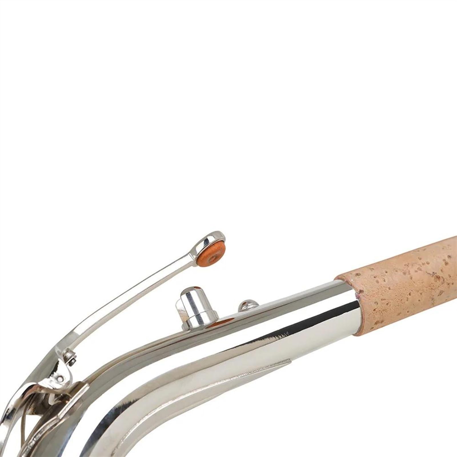 Saxofón Instrumentos Accesorio Saxofón Alto Cuello Curvo Latón Plateado Cuello Curvo Accesorios Para Instrumentos De Viento De Madera