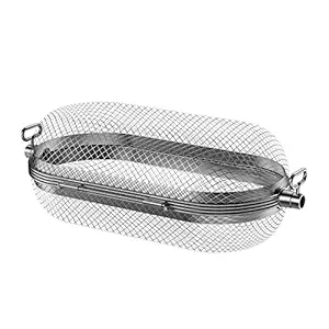 Rotisserie Grill Basket for Napoleon Grill,64000 BBQ Accessories Fit Most Spit rods of Grills Rotisserie,Stainless Steel
