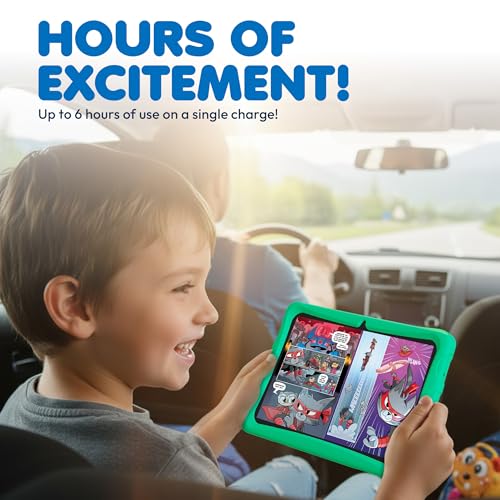 Image of Contixo 10 inch Kids Tablet - K103 Android Learning Tablet with Exclusive Games and Educational Apps, 32GB Storage, WiFi, Parental Controls & Kid-Proof Case - Green