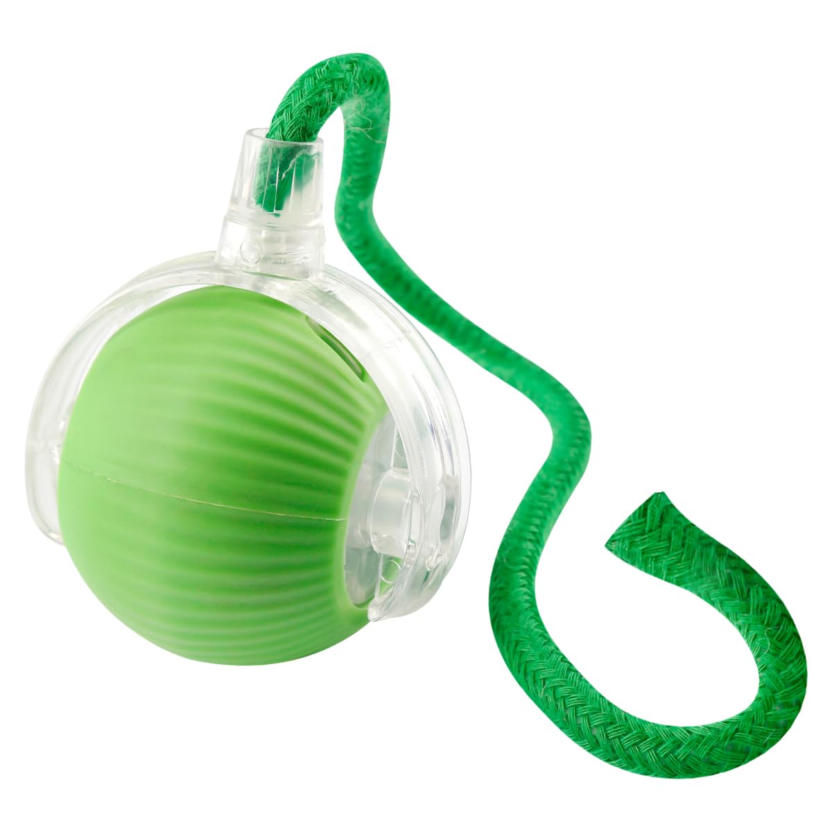 Lotsdonxia Automatic Rolling Cat Toy - Interactive Rechargeable Pet Ball Indoor Fun and Engaging Self-Play Toy for Cats Actives (Green)