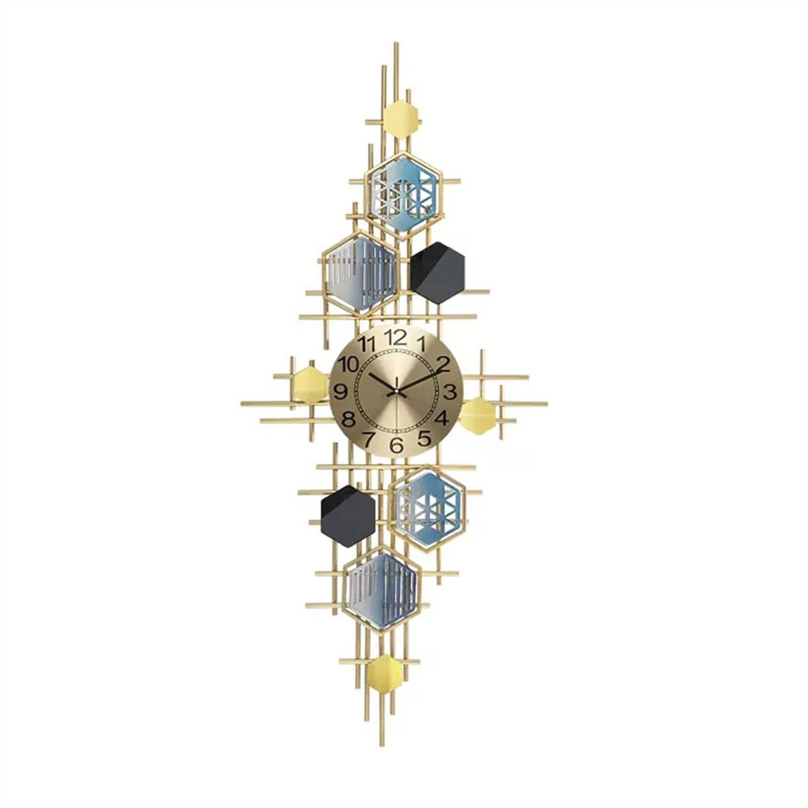 Horloge murale moderne et transparente avec de grands chiffres