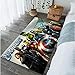 xiangpiaopiao Tapis Tapis Marvel Superhero Iron Man Spiderman Imprimé 3D Décor À La Maison Antidérapant Doux Tapis Enfant Ramper Tapis (07348Dt) 120X170Cm