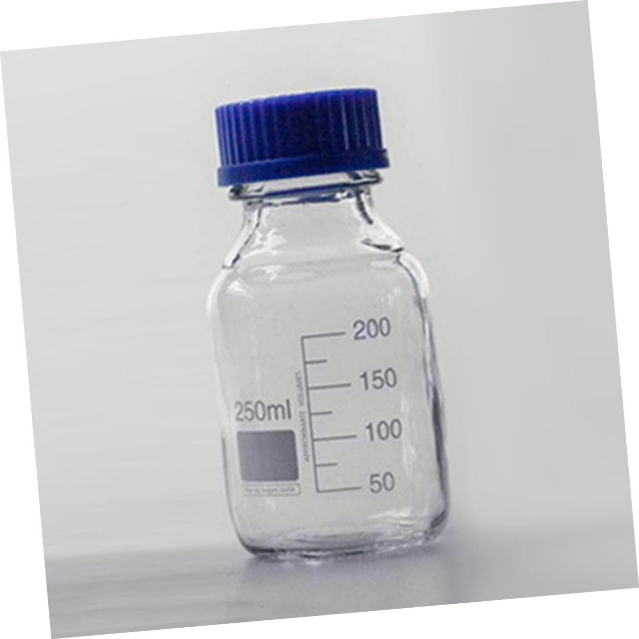 SOLUSTRE 6piezas Botellas De Muestra De Vidrio Reutilizables De Graduación Para Laboratorio Diseño Compacto y Transparente Para Almacenamiento De Materiales Químicos y Medios Entornos De