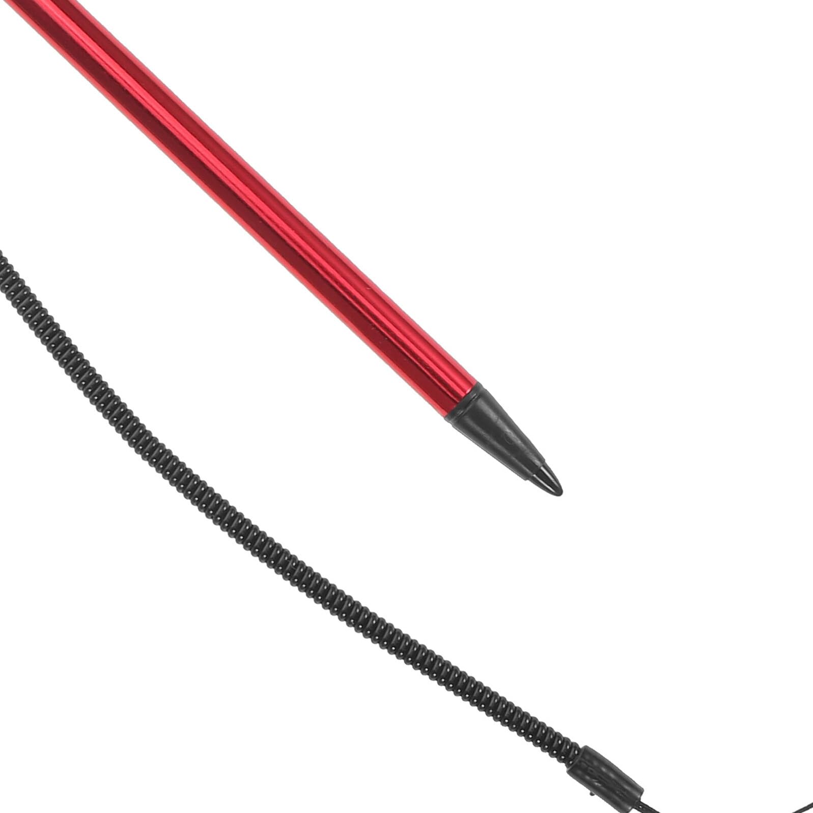 Penna Stilo per Touchscreen Resistivo 10 Pezzi in Alluminio Rosso | Molla a Spirale, Anti Smarrimento, Scrittura Precisa, per Tavolette Grafiche e Uso in Viaggio