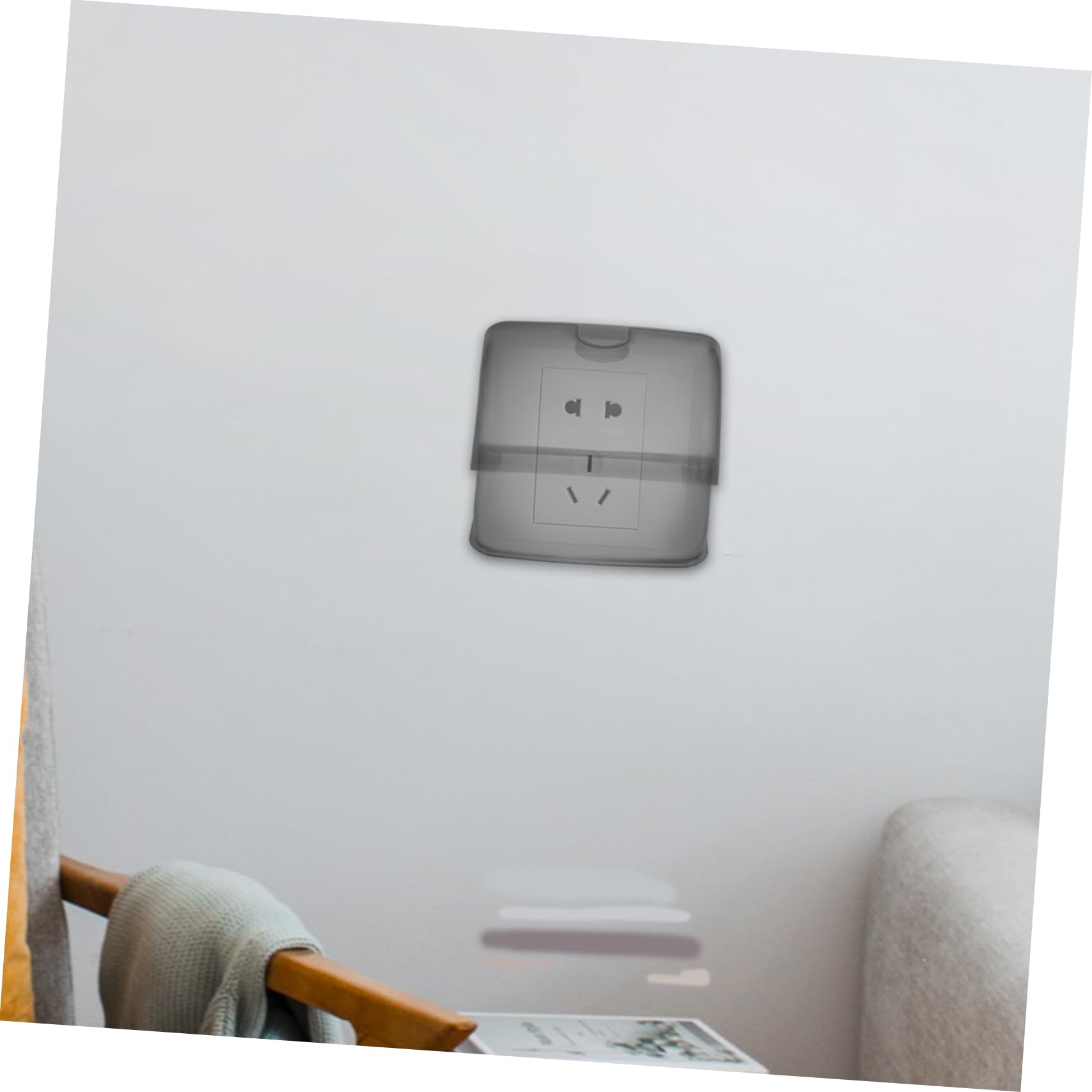 GLEAVI 5pezzi Protezione Per Prese Elettriche Da Esterno Box Copertura Outlet Per Bagno e Giardino Facile Installazione e Resistente Agli Agenti Atmosferici e Versatile Per Uso Domestico
