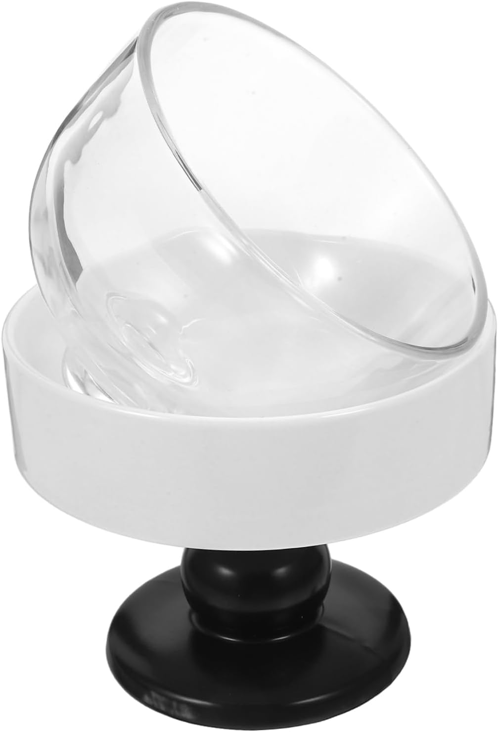 Vintage High Footed Dessert Bowl Set Lid Ceramic Candy Plate for Ice Cream and Snacks Decorative Serving Bowl for Kitchen Use