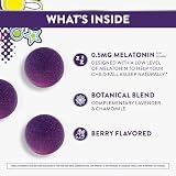 Pure Zzzs, Kidz, Kids Melatonin Gummy, Sleep Aid, Low Amount of Melatonin for Kids, with Chamomile and Lavender, 1 mg, Berry Flavored, 72 Count
